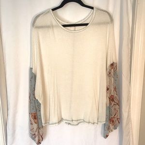 Free People Dupe Waffle Shirt